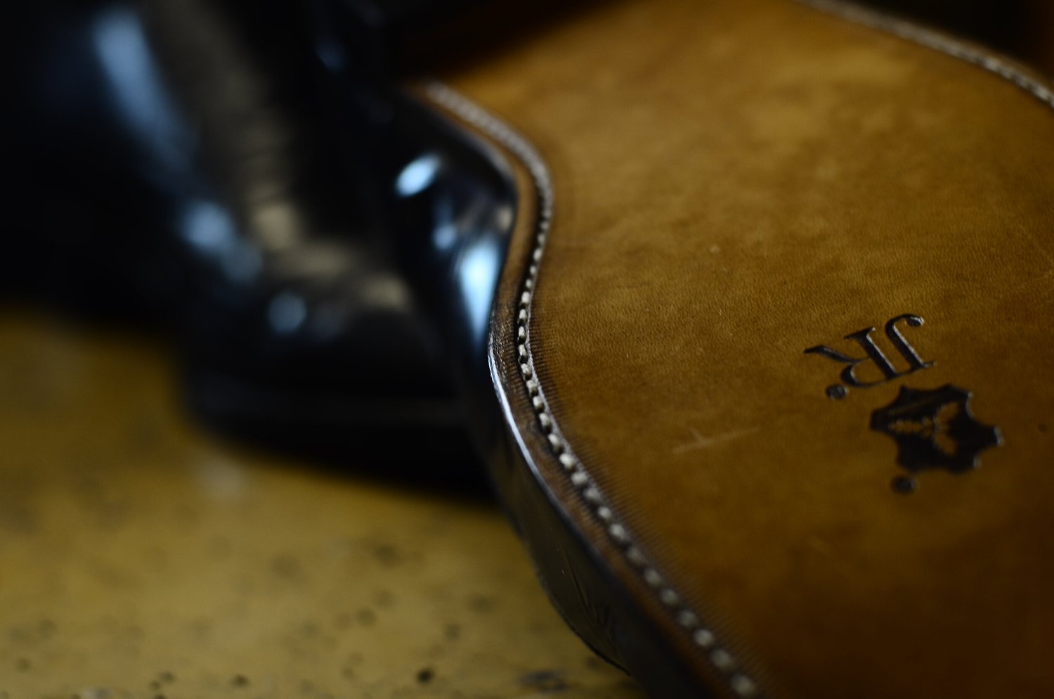 JR leather sole on a recrafted dress shoe