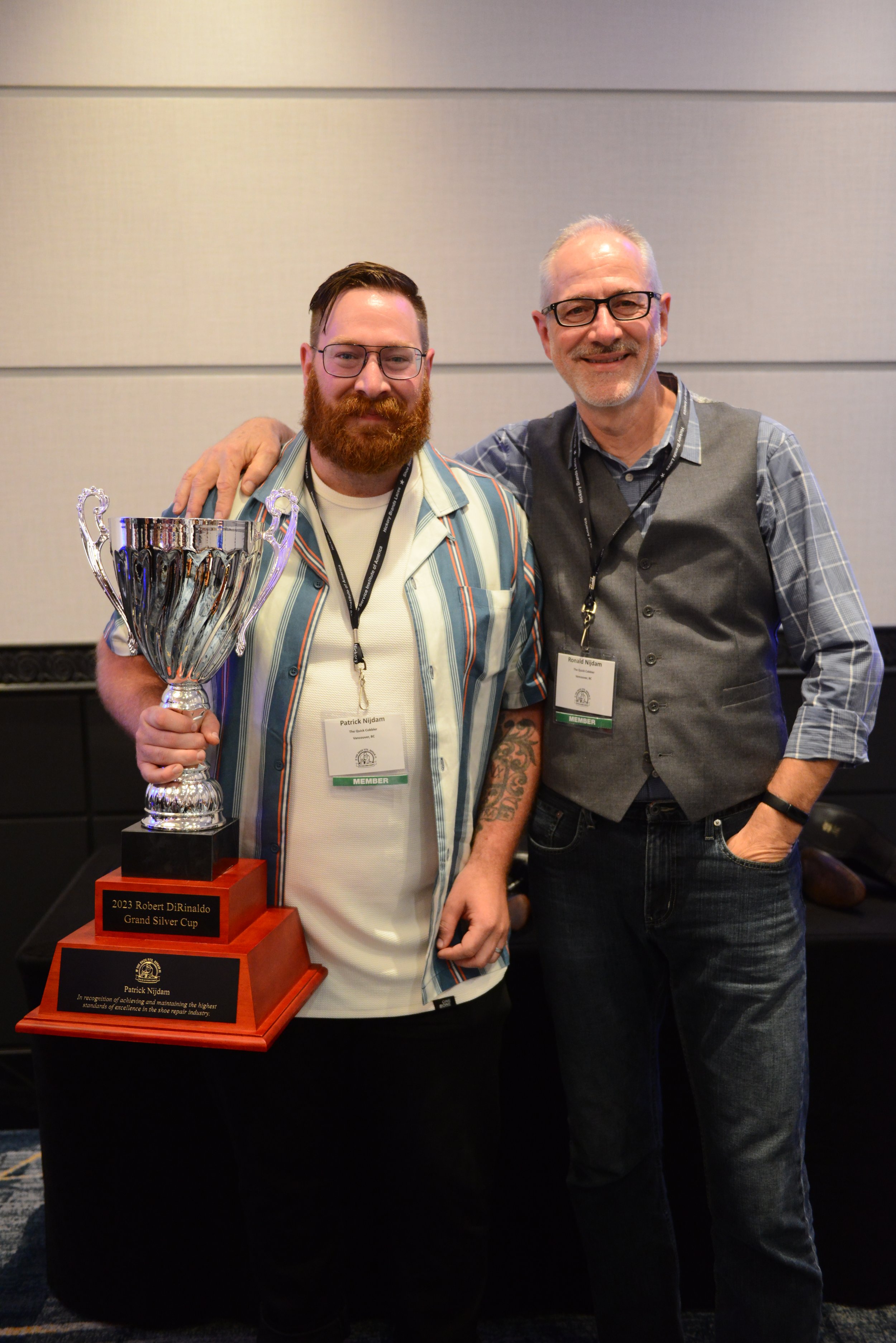 Patrick Nijdam (Winner of the 2023 Grand Silver Cup) beside his father (winner of the 2019 Grand Silver Cup)